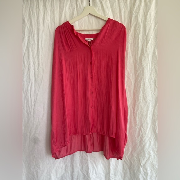 Calvin Klein Womens Plus Work Wear Shirred Blouse Size 2X NEW - Picture 2 of 12